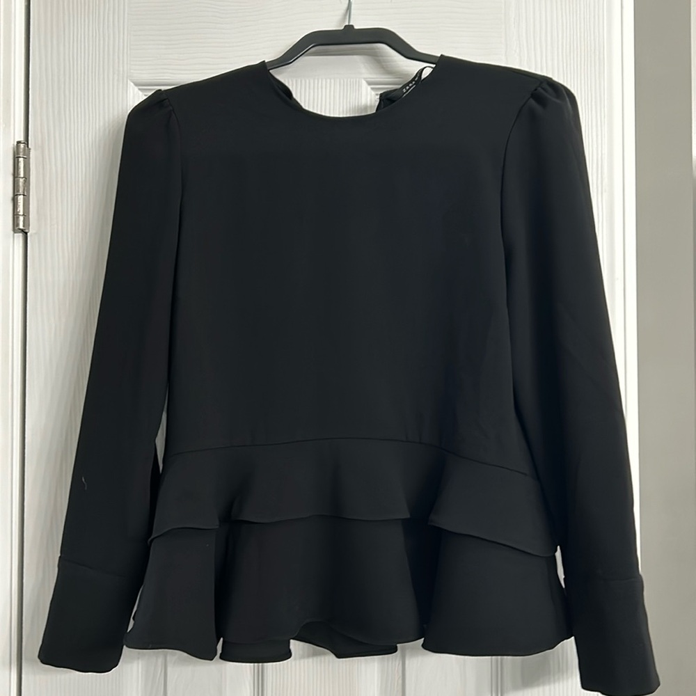 Zara peplum dress shirt
